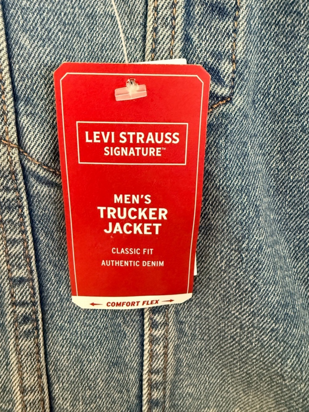 Levi's Light Blue Denim Jacket with Button Front - Picture 3 of 3